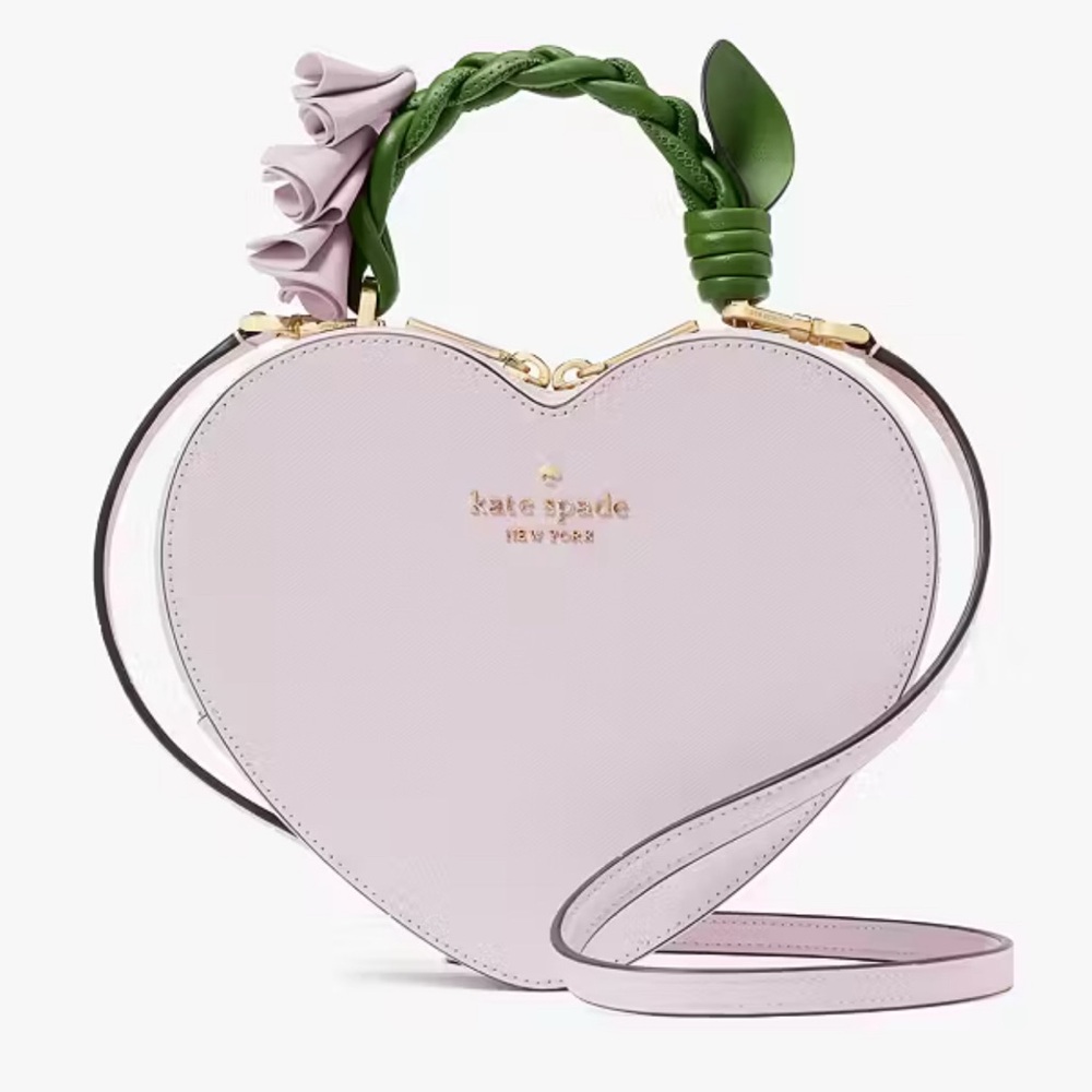 💯 Kate Spade Lavender Heart Crossbody Bag